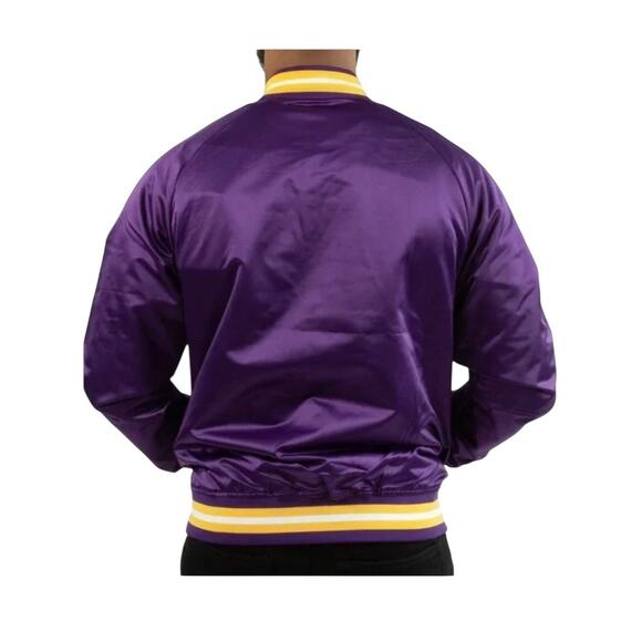 NWT! Mitchell & Ness PVAMU NCAA Lightweight Full Snap Bomber Jacket - Size 2XL - Picture 2 of 9